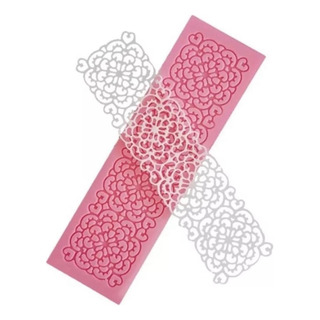 Molde De Silicon Encaje De Corazón Sugar Lace Molde De Silicon Encaje De Corazón Sugar Lace