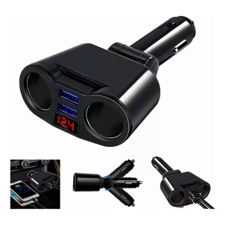 120w Divisor De Encendedor De Cigarrillos Cargador Usb Dual 120w Divisor De Encendedor De Cigarrillos Cargador Usb Dual
