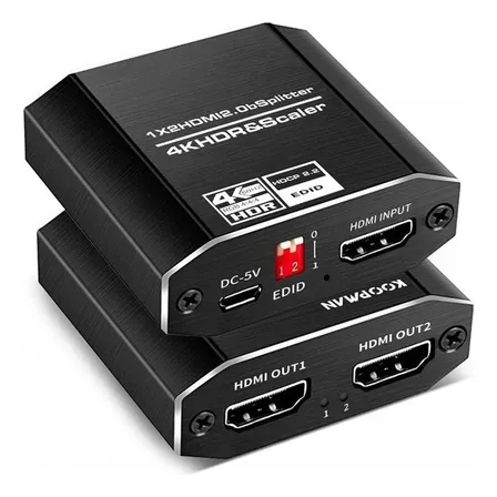 Splitter Hdmi 1x2 Activo 2 Salidas 4k 60hz V.2.0b Hdcp 2.2