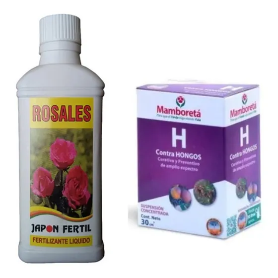 Combo Rosales Fertilizante + Fungicida Mamboreta H