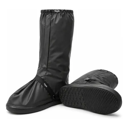 Bota Polaina Impermeável Galocha Para Motociclista E Motoboy Preto Xl