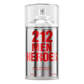 212 Men Heroes Body Spray 250ml Masculino | + Amostra 212 Men Heroes Body Spray 250ml Masculino | + Amostra