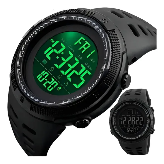 Relógio Masculino Digital Esportivo Cronômetro Calendário