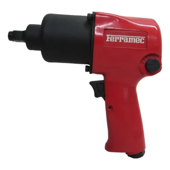 Chave De Impacto Pneumática Profissional 1/2 - Ferramec Vermelho