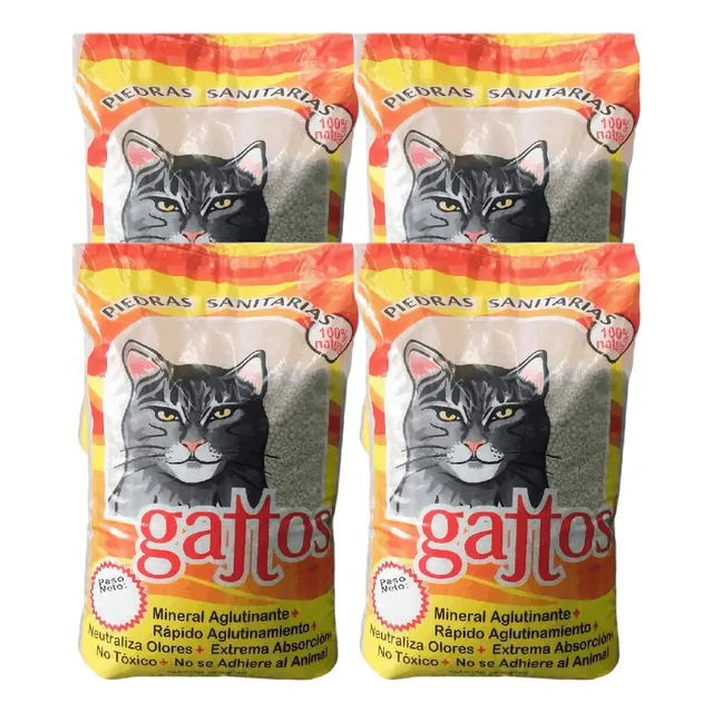Pack X 4u Piedritas Aglutinantes Gattos X 4 K