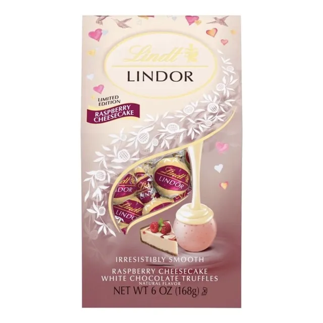 Lindt Lindor Raspberry Cheesecake White Chocolate Truffles