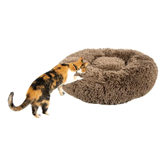 Cama Gato Moises Nido Nordico Suave Pelo Largo Relax Eggys S