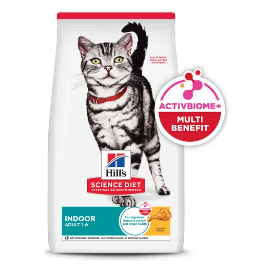 Croquetas Para Gato Hill's Science Diet Indoor Alimento Para Gato Adulto De Interiores Sabor Pollo 7Kg
