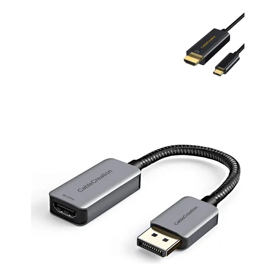 Adaptador Activo Dp Hdmi Hdr 4k 60hz Cable Usb C Para Casa 6
