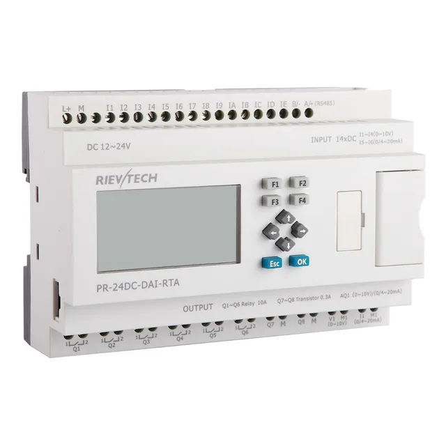Plc Controlador Logico Programable 24v 14e 10s Rele Rievtech