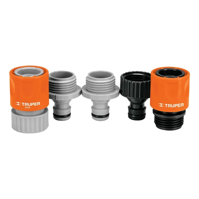 Juego De Conectores De Abs Truper CLICK-SET Color Naranja