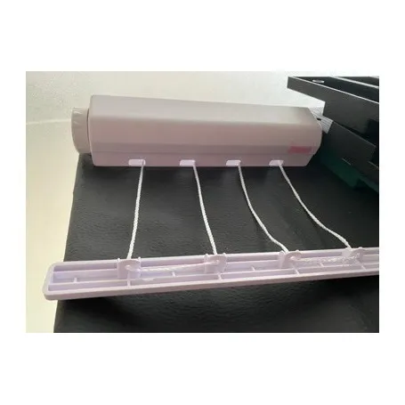 Tendedero De Pared Ropa Retractil Plegable 4x3,20mts 12,80ml