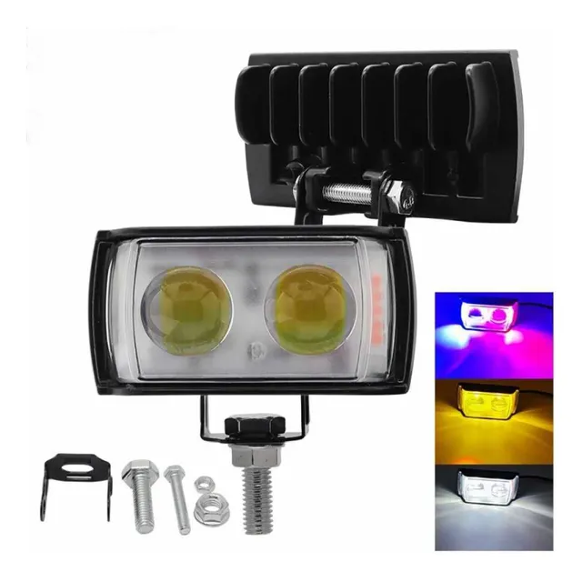 Par Exploradoras Lupa Mini Bicolor Federales Strover 12v-32v