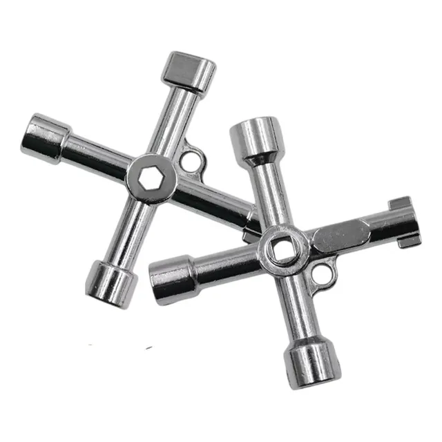  2 Pcs Llave 4 En 1 Multifunción Para Ascensor Y Gabinetes