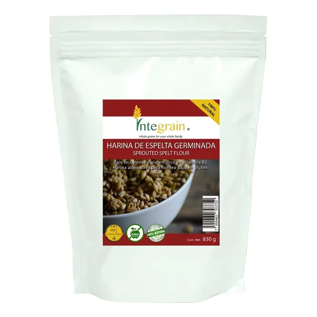 Harina De Espelta Germinada 830g Integrain Baja En Gluten