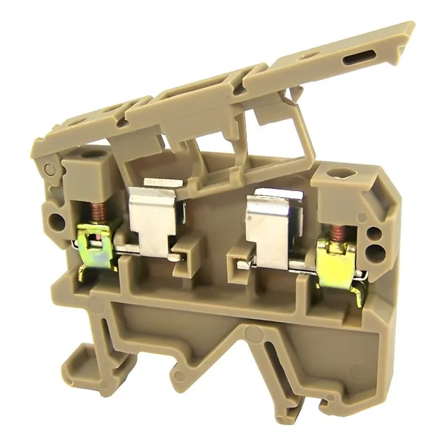 Conector Borne Porta-fusível Seccionável Mab1-f Trilho Din