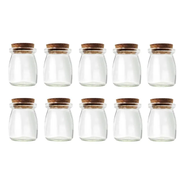 Frasco De Vidrio Tapa De Corcho Velas Pack X 10 Unidades