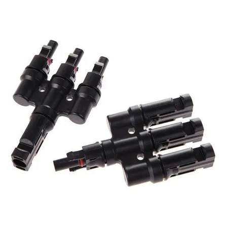 Conector Mc4 Triple Macho/hembra Paralelo 3 Paneles