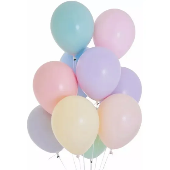 25 Globos Pastel 12 Pulgadas Surtidos  Cumpleaños Fiestas