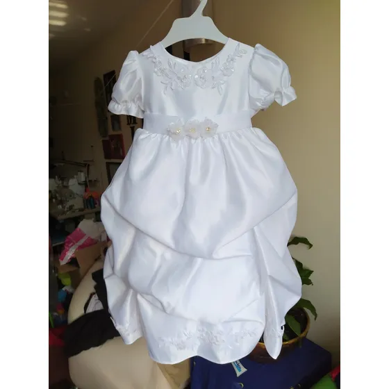 Vestido Para Bautizo Niña Talla 12-18 Meses