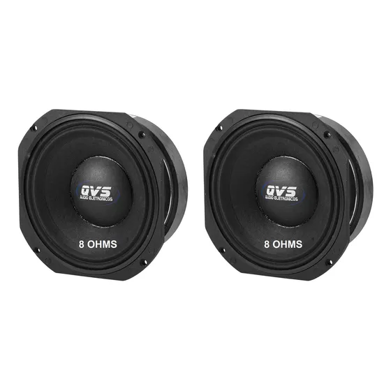 2 Woofer Qvs 8 Polegadas Mgs 808 Medio Linha Premium 400rms