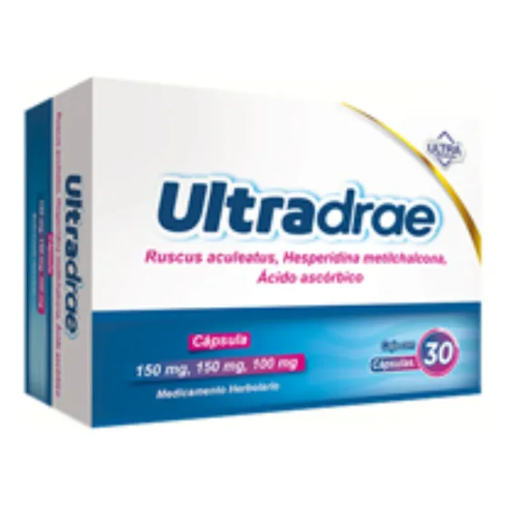 Ultradrae Ácido Ascórbico 30caps 150/150/100mg