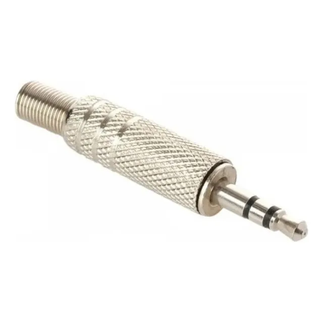 Conector Plug 3.5mm Estéreo Stereo Metálico