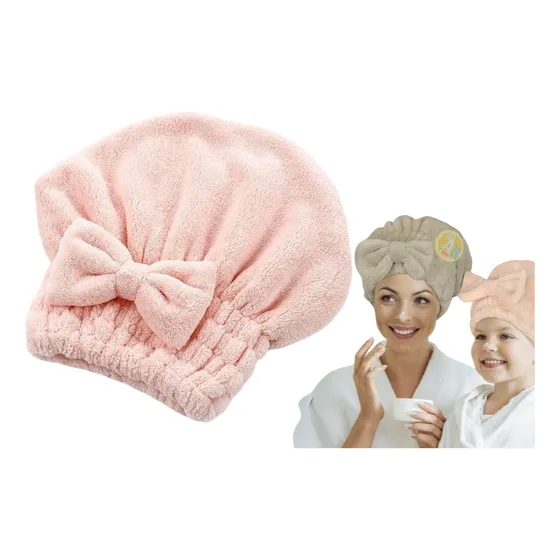 Gorro Toalla Microfibra Secado Rápido Del Cabello Antifrizz