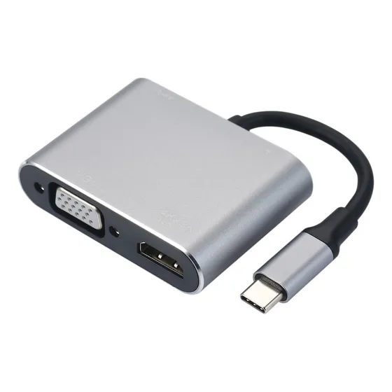 1 Adaptador Chromebook Go 4 En 1, Adaptador Vga Surface Hd