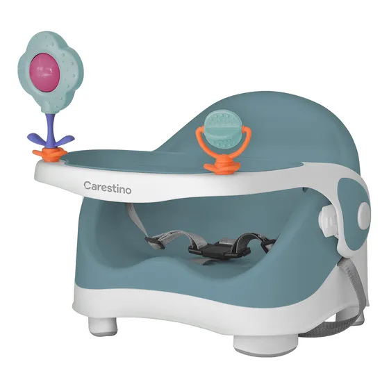 Silla De Comer Booster Carestino Petróleo Agua Altura Ajustable Con Bandeja Extraíble