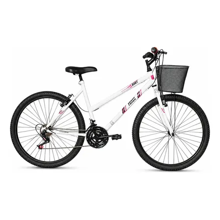 Bicicleta Passeio Forss Anny Aro 26 Feminina 18 Marchas Branca