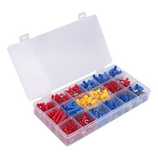520pcs Kit Conector De Cable Prensado En Frío Terminales Set 520pcs Kit Conector De Cable Prensado En Frío Terminales Set