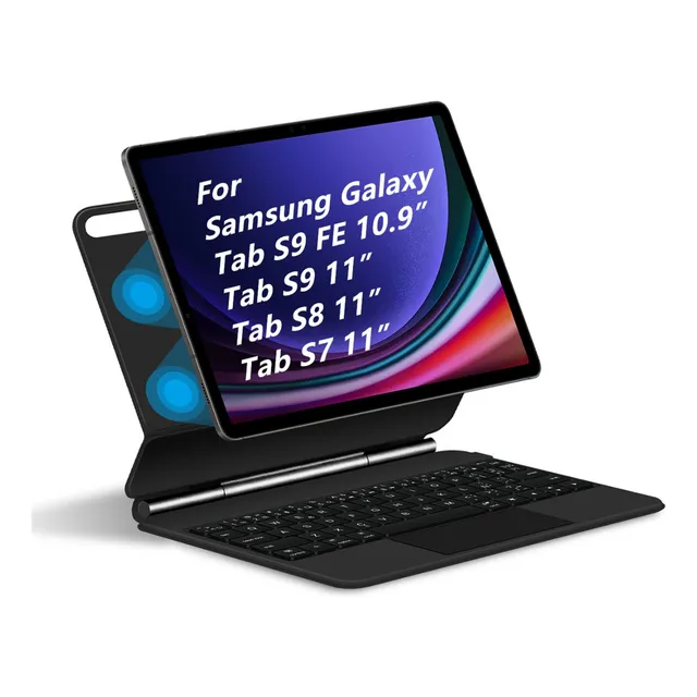 Teclado Mágico Para Samsung Galaxy Tab S9 Fe S8 S7 11