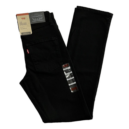 Jean Levi's 724 High Rise Straight Negro Recto Jean Levi's 724 High Rise Straight Negro Recto