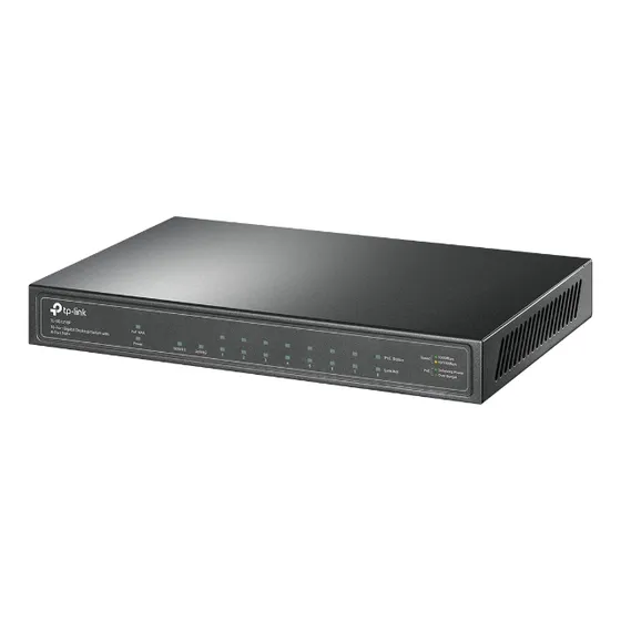 Switch Poe 10 Puertos Gigabit 8 Poe+ Tl-sg1210p Fibra Optica