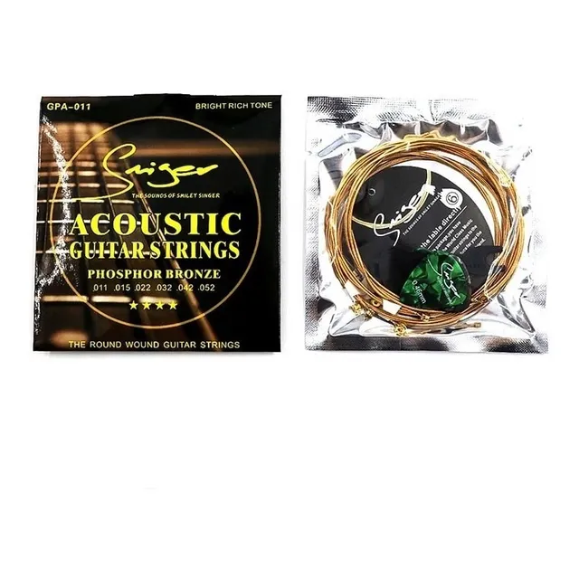 Cuerdas Para Guitarra Acústica Calibres 11-52