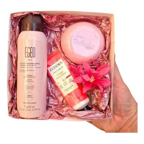 Kit Cesta Presente Autocuidado Mães Egeo Dolce Natura Eudora