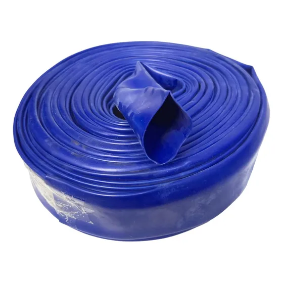 Manguera Plana Pvc Manga De Desagote 2 Pul. 50mm X 25mts Color Azul