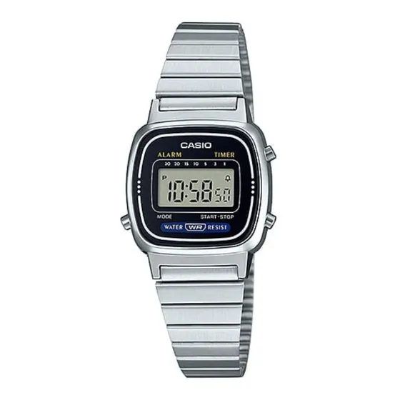 Reloj Vintage Casio La670wa Original - Tono Negro