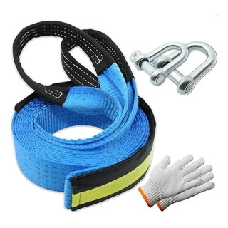 Reflectant Eslinga Remolcadora Jalar Remolque 5m/8t+guantes Reflectant Eslinga Remolcadora Jalar Remolque 5m/8t+guantes