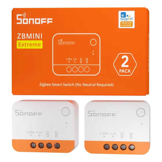 2 Sonoff Interruptores Inteligentes Zigbee Zbminil2 Relé