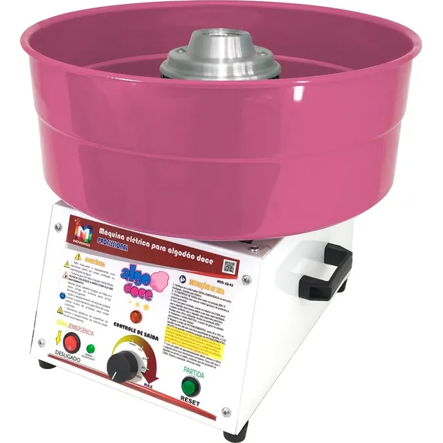 Maq. Algodão Doce Profissional Ad-43 - Nf - Kit P/ Ensacar