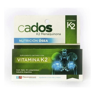 Cados Vitamina K2 Natural X 30 Comprimidos Sabor No Cados Vitamina K2 Natural X 30 Comprimidos Sabor No