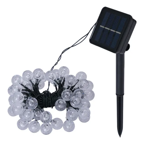 Tira luz led exterior solar guirnalda multicolor interior Raitot 50 bombillas