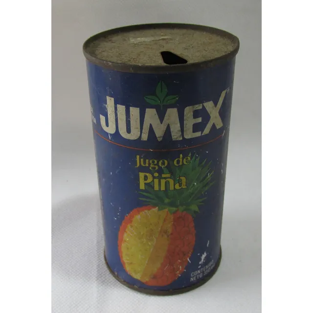 Antigua Lata De Jugo De Piña, Jumex, Mexico, Años 80, Chapa
