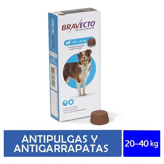 Antipulgas Para Perro Bravecto 20-40kg