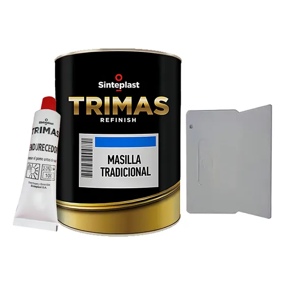 Espatula + Masilla Plastica 1 Kg + Endurecedor Trimas Mm