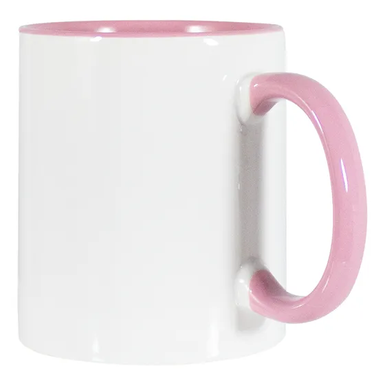 Taza Para Sublimar Blue Heat 12 Con Asa De Color 11oz Color Rosa