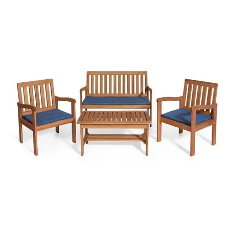 Conjunto Jardim Em Madeira Rustic