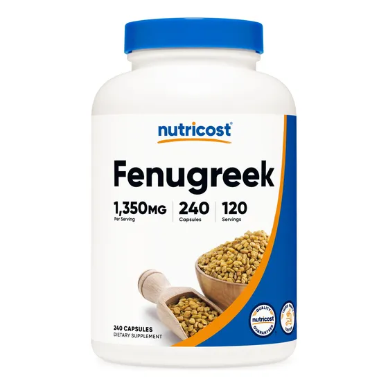 Suplemento Nutricost De Semillas De Alholva 1350 Mg 240 Cáps